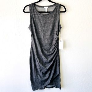 LEITH Grey MIDI Dress NWT